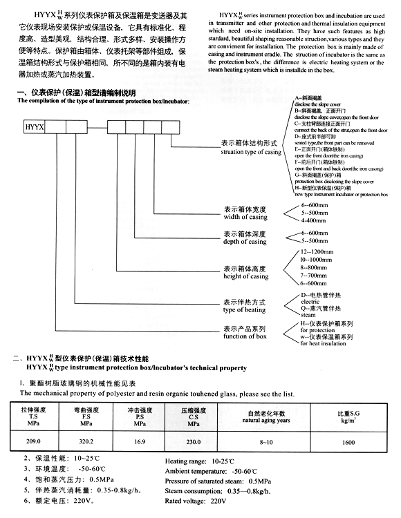 HYYXwh系列仪表保温保护箱